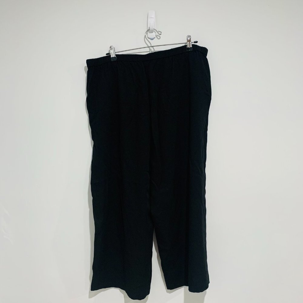 Eileen Fisher Women Size XL/TG Loose Fit Black Pants - Picture 5 of 7